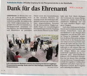 Quelle: WN v. 14.10.20